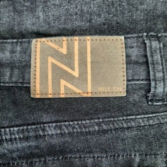 NILE Organic Cotton Tonal Embroidered Floral Skinny Crop Jeans Sz S - Picture 11 of 14